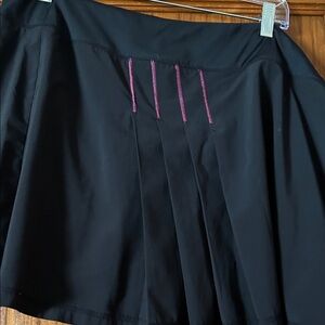 Athleta Black Skort with Pink Accents